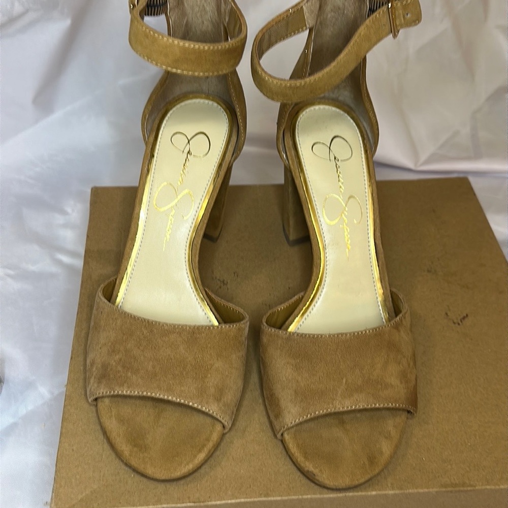 Tan Suede Sandal